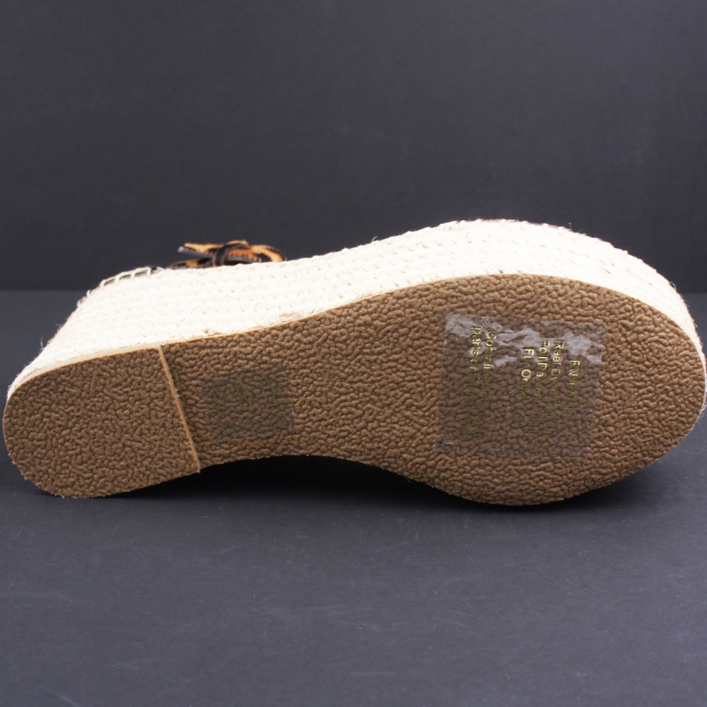 New JCREW Platform Espadrille Sandals Leopard Calf - Picture 7 of 7